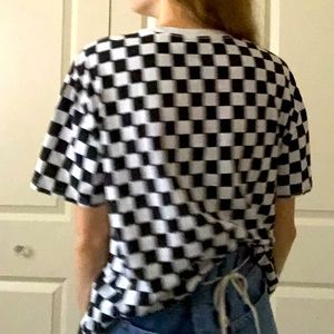 checkered nasa t- shirt